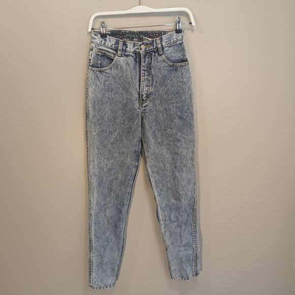 Jordache Jeans Acidwash 80s 90s Chic Retro Vintage - Size 7/8 - Picture 1 of 8
